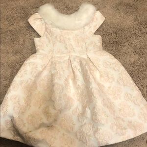 Floral brocade dress